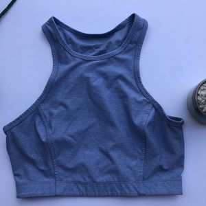 Outdoor Voices Periwinkle Blue Athena Sports Bra Workout Athletic Size S